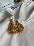 Ruby Peacock Double layer jhumkas