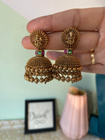 Lakshmi Mesh Jhumkas with Ghungroo Beads