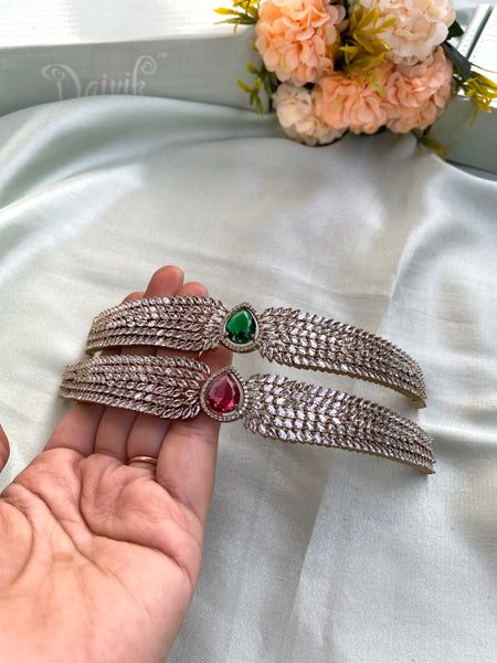 Victorian AD Choker in Single stone with Earrings
