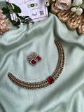 Trisha Mam Inspired AD Necklace with Earrings in Two Colors (Price for Each)