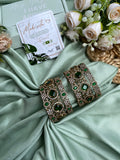 Victorian Green Bangle Combo (Price for Both Hands)