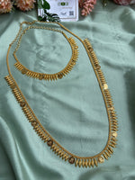 Gold Plated Lakshmi Coin and Mango Short and Long Necklace (Available in Short, Long & Combo)
