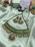 Pure KempJadau Brass Green Choker with Balis