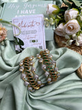 AD Pearl Antique Green Bangle Combo