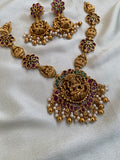 Antique Lakshmi Kemp Ghungroo Necklace with Earrings