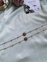 Simple Ruby Green Anklets