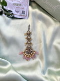 Victorian Pearl Beads AD stone Teeka in 2 colours