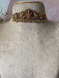 Antique Lakshmi & Elephant Choker with Earrings