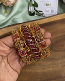 Ruby Lakshmi Bangle Combo (Price for Both Hands)
