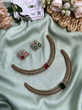 Trisha Mam Inspired AD Necklace with Earrings in Two Colors (Price for Each)