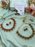 Lotus Pearl Necklace with Studs (Price for Each)
