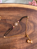 Designer Black Beads Bracelets with Golden Beads