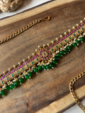 Antique Ruby Green Hipchain in 3 Styles (Price for Each)