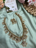 Floral Guttapusalu Short and Long Necklace with Earrings (Prices for Combo, Short & Long)