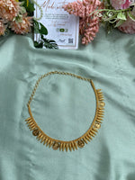 Gold Plated Lakshmi Coin and Mango Short and Long Necklace (Available in Short, Long & Combo)