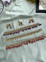 AD Necklace with Earrings in 3 Colors