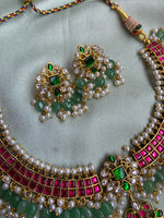 Pure Kemp Brass Pendant Necklace with Earrings
