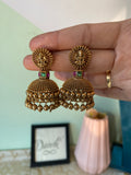 Lakshmi Mesh Jhumkas with Ghungroo Beads