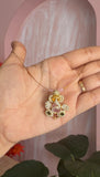 3D Ganesha Invisible chain with Earrings
