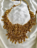 Antique Radhakrishna 3D Necklace with Earrings