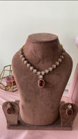 Victorian AD Necklace with Earrings in Four Colors