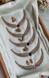 Victorian AD Pendant Choker with Earrings