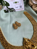 Antique Gold Lakshmi Temple Necklace with Earrings