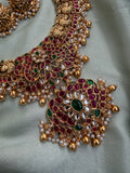 Bridal Nagasi Peacock Necklace with Jhumkas