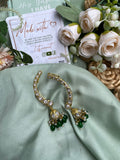 Pure Kemp Brass Jadau Earcuff in Two Colors (Price for Each)