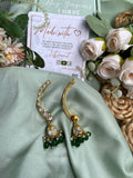 Pure Kemp Brass Jadau Earcuff in Two Colors (Price for Each)