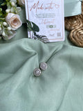 Diamond Look Alike Simple Round Studs