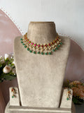 Jadau Pearl Necklace with Earrings