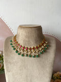 Jadau Pearl Necklace with Earrings