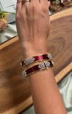Openable AD Kada with Interchangeable Colour Bangles (12 Shades)