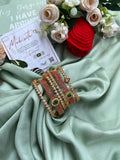 Ruby Green AD Kemp Bangles Combo