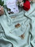 Kemp Lotus Invisible Chain with Earrings