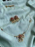 Kemp Lotus Invisible Chain with Earrings