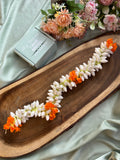 Malli Bud (Jasmine )with Kanakamaram Flower Reusable Gajra