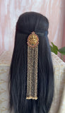 Antique Lakshmi Ruby Green Pearl Choti/Hair Accessories
