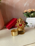 Ganesha Kum Kum Box in 4 Colors (Price for Each)
