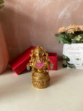 Ganesha Kum Kum Box in 4 Colors (Price for Each)