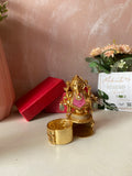Ganesha Kum Kum Box in 4 Colors (Price for Each)