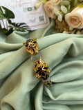 Anti Tarnish AD Double Headed Jaguar Men's Kada