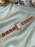 Heritage Ruby Flower Watch Bracelet