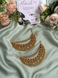 Ruby Green Golden Beads Mattals