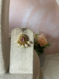 Pearl Kemp Pendant Hasli Necklace with Earrings