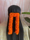 2 line Kanagamaram Go Clip 16" Artificial Flower Gajra