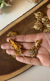Kemp Peacock Saree Pin