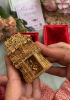 Temple Style Lord Ganesha Kum Kum Box with Openable Door