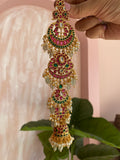 Kemp Jadau Ruby Green Jada Billa (Hair Accessory)